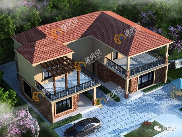 帶堂屋的三合院農村別墅，真正適合農村人的自建房