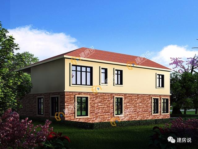 帶堂屋的三合院農村別墅，真正適合農村人的自建房