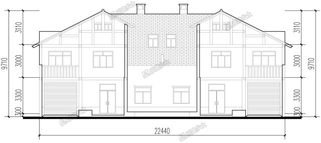 二層帶閣樓雙拼民居，來看看后院的禽舍怎么布置的吧！