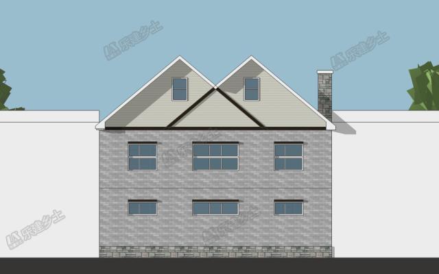 二層美式鄉(xiāng)村自建房設(shè)計，地下室+閣樓豐富住宅功能