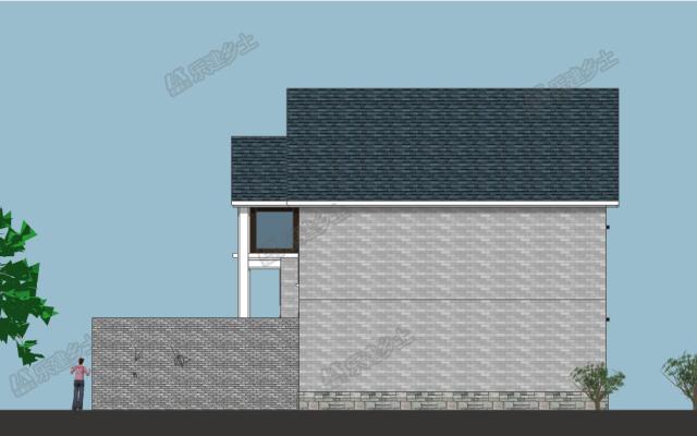 二層美式鄉(xiāng)村自建房設(shè)計，地下室+閣樓豐富住宅功能