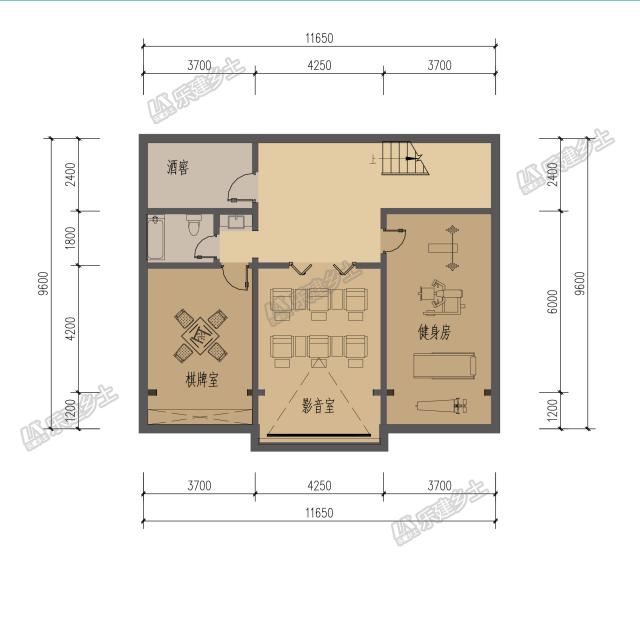 二層美式鄉(xiāng)村自建房設(shè)計，地下室+閣樓豐富住宅功能