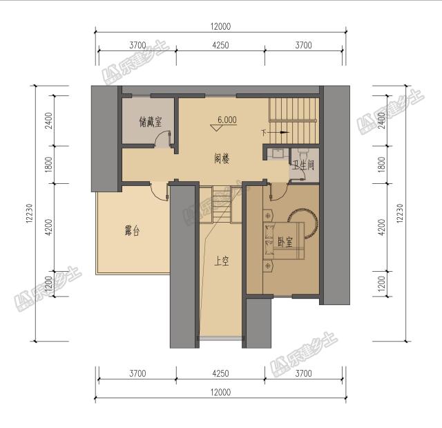 二層美式鄉(xiāng)村自建房設(shè)計，地下室+閣樓豐富住宅功能