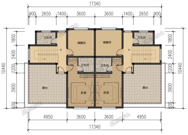 17x11米四層雙拼民宅，設計實用又劃算！