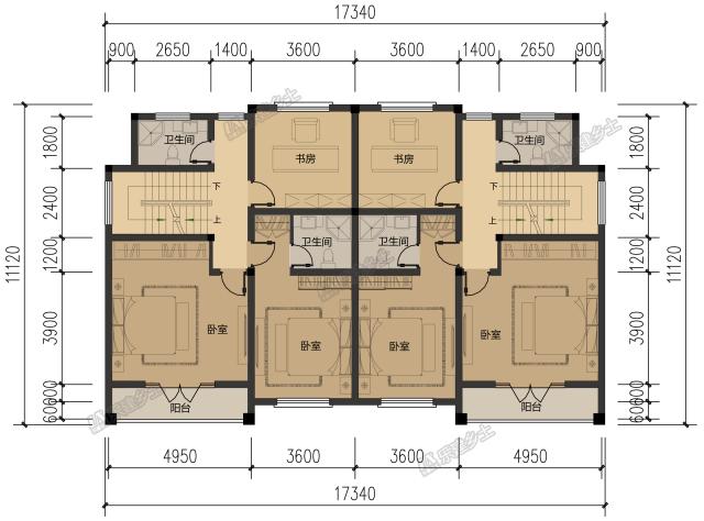 17x11米四層雙拼民宅，設計實用又劃算！