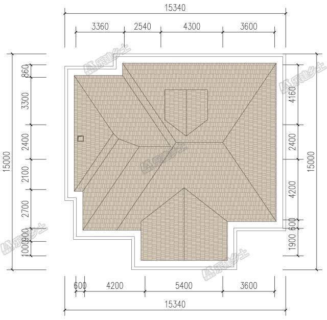 15x16米二層簡歐別墅設計，戶型經濟實用