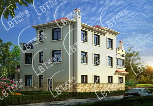 鄉村自建三層別墅19米X11米，堂屋、車庫、旋轉樓梯任你選！