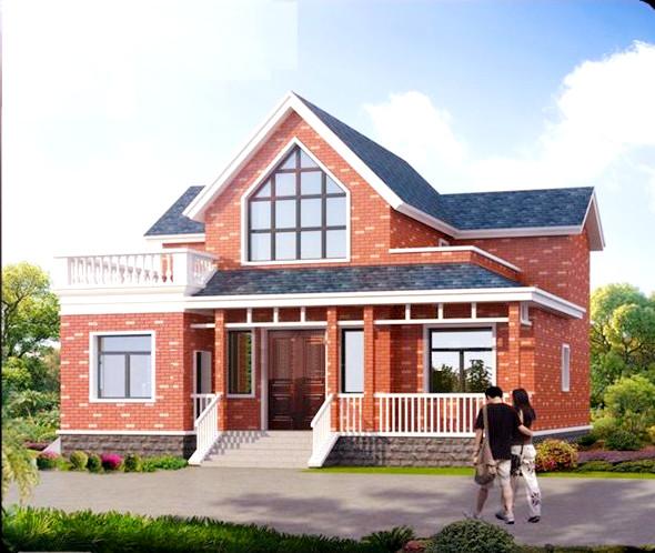 免費送！新農村自建別墅全套施工圖紙，兩層13.1X12.8米