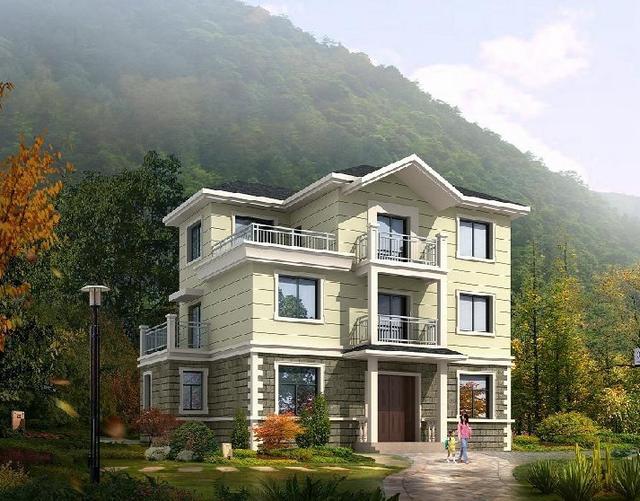 最接地氣的三層農(nóng)村自建房，帶烤火間，14x9米