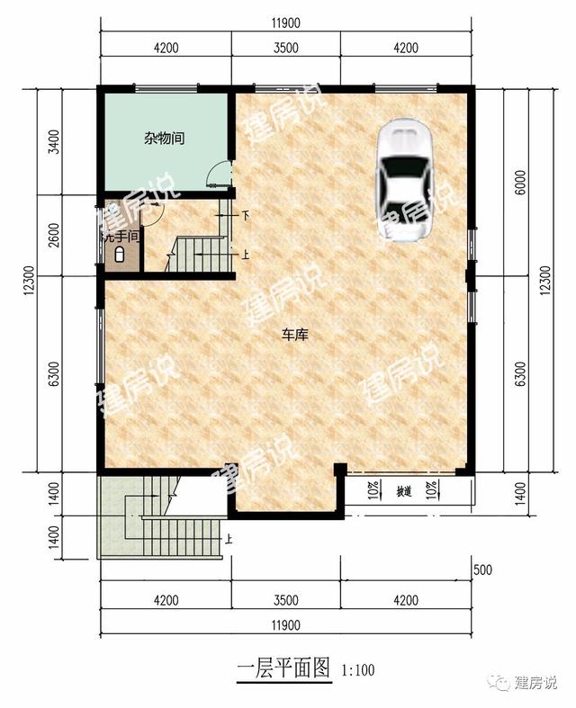 11.9x12.3米三層農(nóng)村別墅，城里人想住都住不上