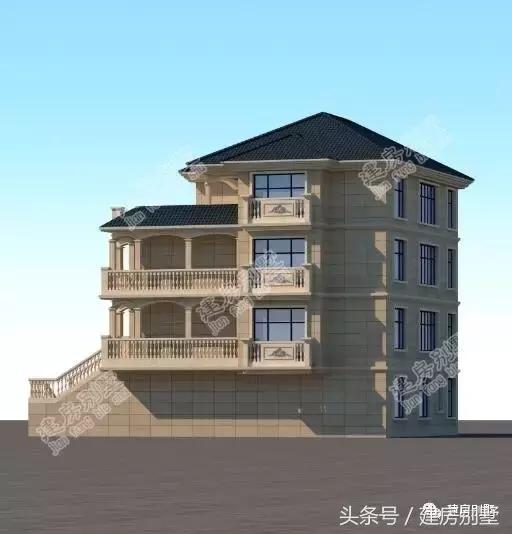 浙江杭州自建四層農(nóng)村別墅，首層架空要做大車庫