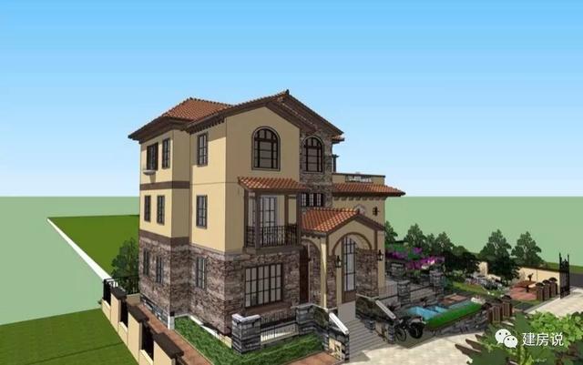 蘇州網(wǎng)友曬三層農(nóng)村別墅，帶洋氣花園很有格局