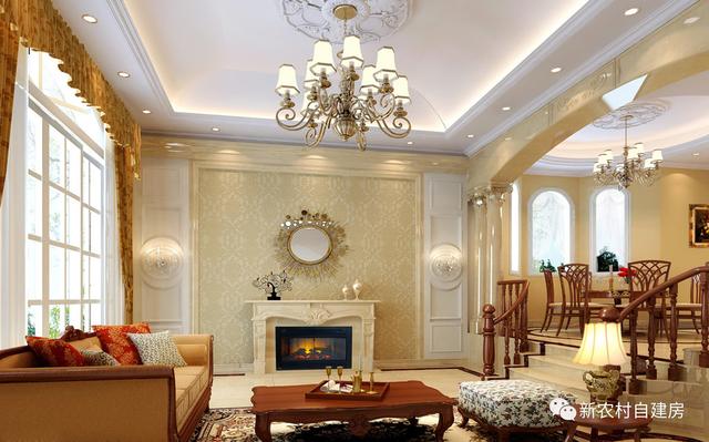 500萬的農村豪宅，泳池園林，這配置只有村長家建的起