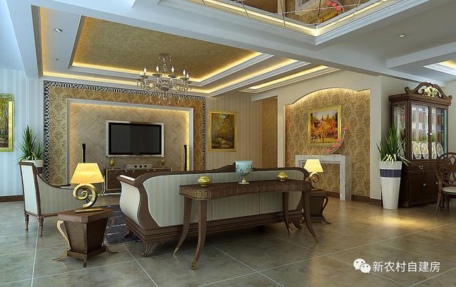 500萬的農村豪宅，泳池園林，這配置只有村長家建的起