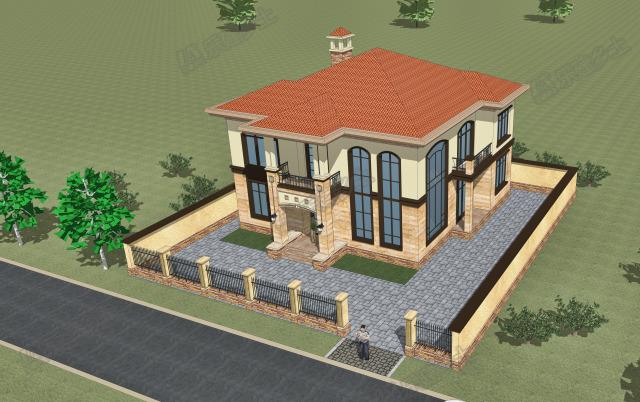 建一個這樣的二層歐式別墅，造價不高，里子面子全有啦！