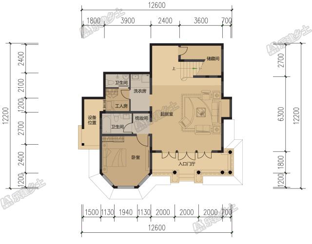 一所“內外兼修” 的二層坡地住房設計，切勿錯失圖紙呦！