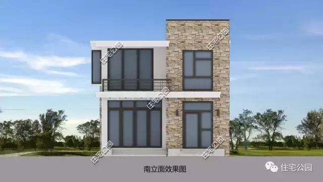 7X9.6米現(xiàn)代別墅，時尚、實(shí)用，造價(jià)僅12萬？