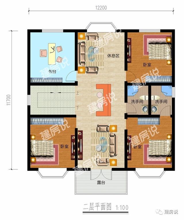 三層農村別墅，有飄窗更美觀且很實用