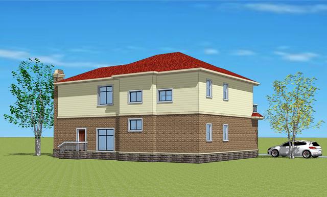 福利來啦！打工回家準備建漂亮別墅，附建房平面圖