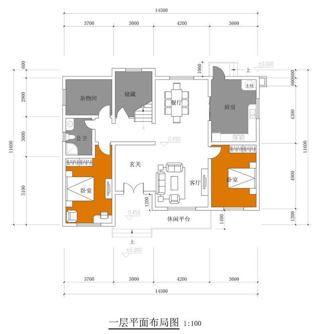 福利來啦！打工回家準備建漂亮別墅，附建房平面圖