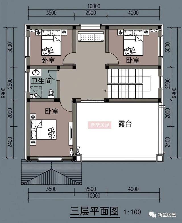 農村自建房別墅最佳戶型圖排名前5榜，戶型4最受歡迎