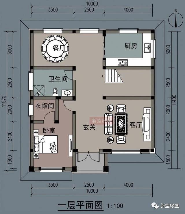 農村自建房別墅最佳戶型圖排名前5榜，戶型4最受歡迎