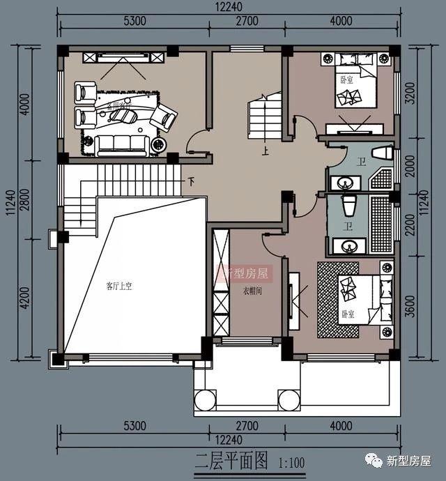 農村自建房別墅最佳戶型圖排名前5榜，戶型4最受歡迎