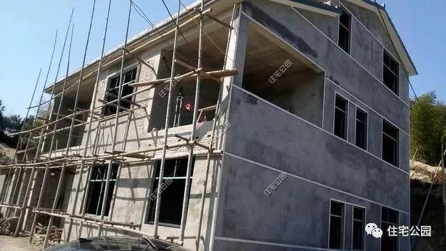 農村自建二層住宅施工全過程，附多張施工圖