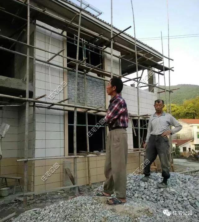 農村自建二層住宅施工全過程，附多張施工圖