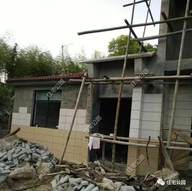 農村自建二層住宅施工全過程，附多張施工圖