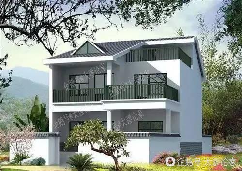 9X12米二層農(nóng)村別墅，不超過規(guī)定面積還能有小院