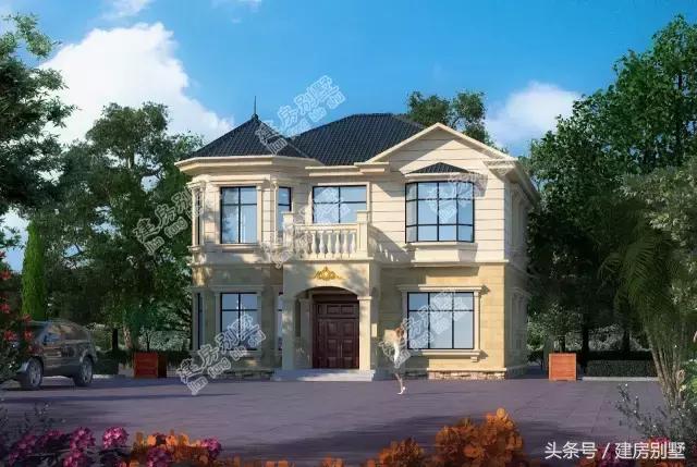 14×15.6米二層半農(nóng)村別墅，7個臥室?guī)чw樓，還有客人最喜歡的棋牌室