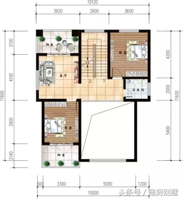 3款開間10米的農村別墅戶型，小地基建別墅更精致，大地基羨慕不來