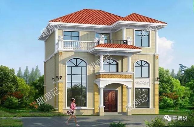 12×10米三層農村別墅，不超過規定的面積正合適