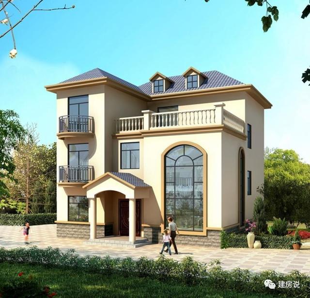 5款帶落地窗的農村別墅，大氣的別墅就應該是這個樣子