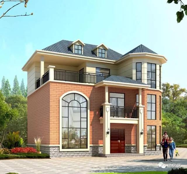 5款帶落地窗的農村別墅，大氣的別墅就應該是這個樣子