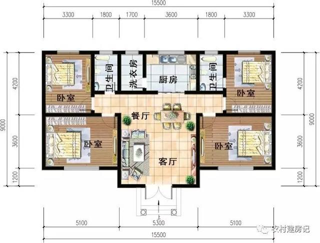 9套一層農村別墅戶型圖，第六款最討農村人喜歡