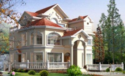 幾組別墅效果圖和完工圖對比，完工圖比效果圖更漂亮