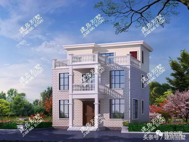 帶獨立廚房的三層別墅設計方案，農村還是喜歡獨立廚房設計