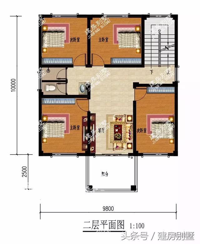 帶獨立廚房的三層別墅設計方案，農村還是喜歡獨立廚房設計