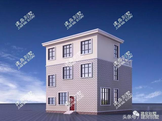 帶獨立廚房的三層別墅設計方案，農村還是喜歡獨立廚房設計