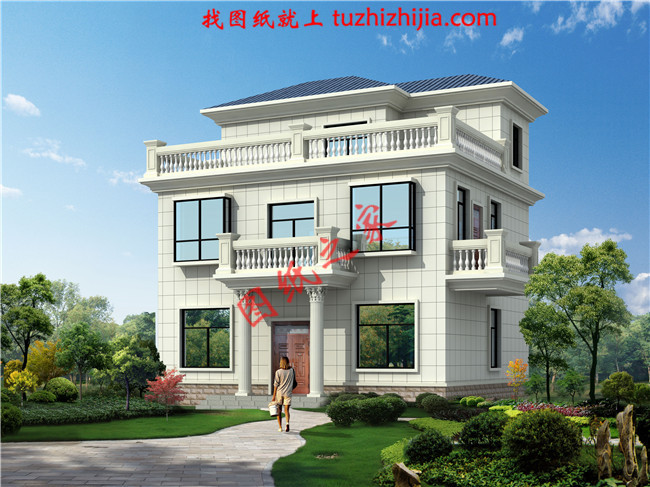 100平方三層樓房設計圖及圖片,戶型設計簡約時尚