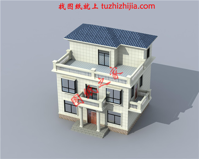 100平方三層樓房設計圖及圖片,戶型設計簡約時尚