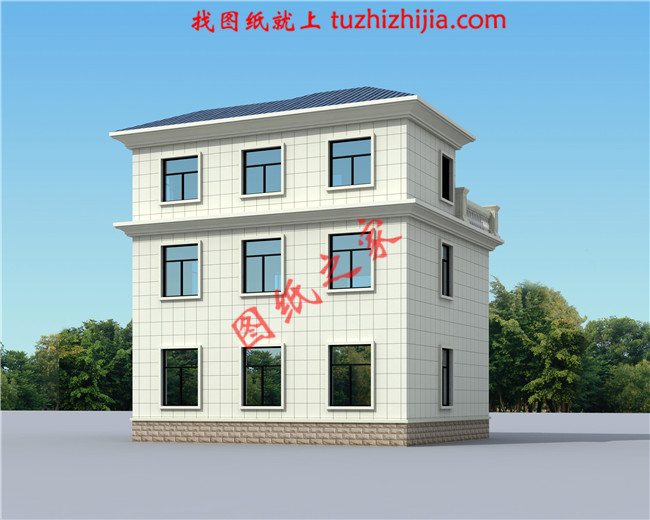 100平方三層樓房設計圖及圖片,戶型設計簡約時尚