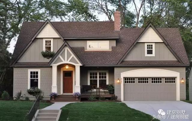 10棟比較純正的歐美風格別墅外觀效果圖片，好看