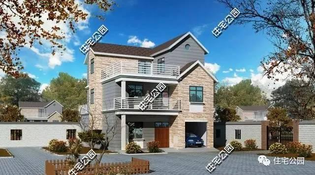 2套農村帶車庫別墅，平頂實用還是坡頂實用？