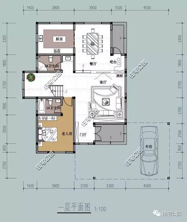 2套農村帶車庫別墅，平頂實用還是坡頂實用？