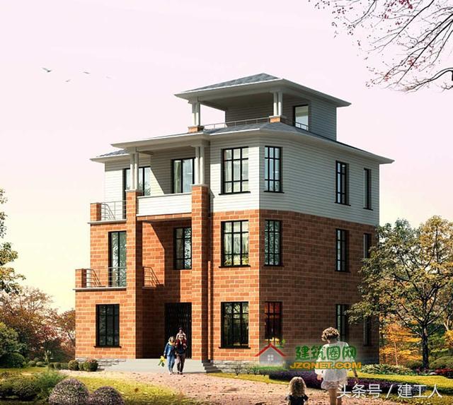 12X11米四層農(nóng)村別墅設(shè)計(jì)方案！