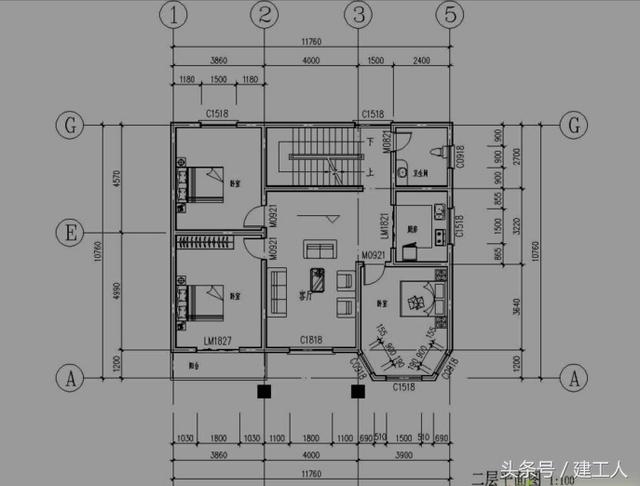12X11米四層農(nóng)村別墅設(shè)計(jì)方案！