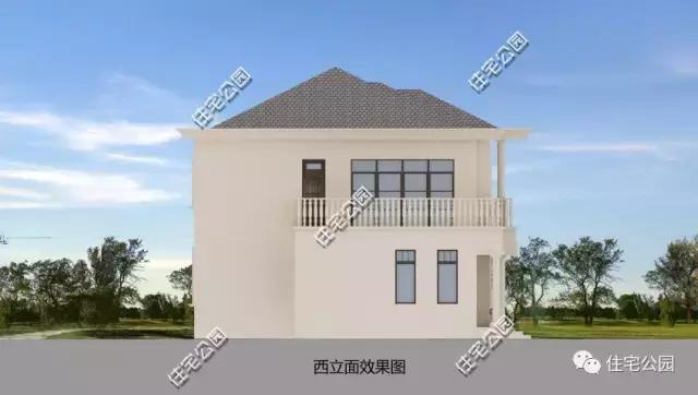 農村自建歐式別墅21X12米，四平八穩、潔污分離！